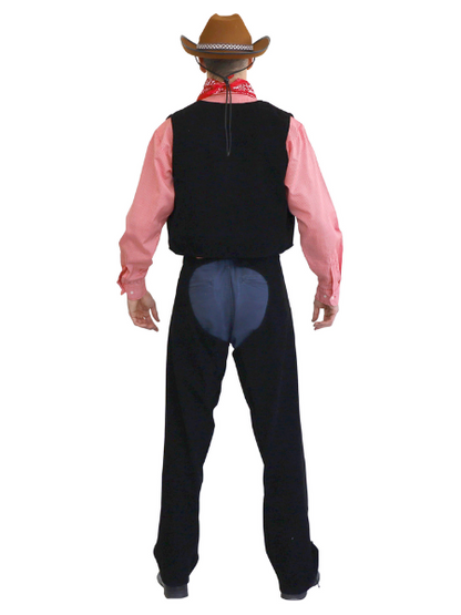 Cowboy vest and chap set - Adult