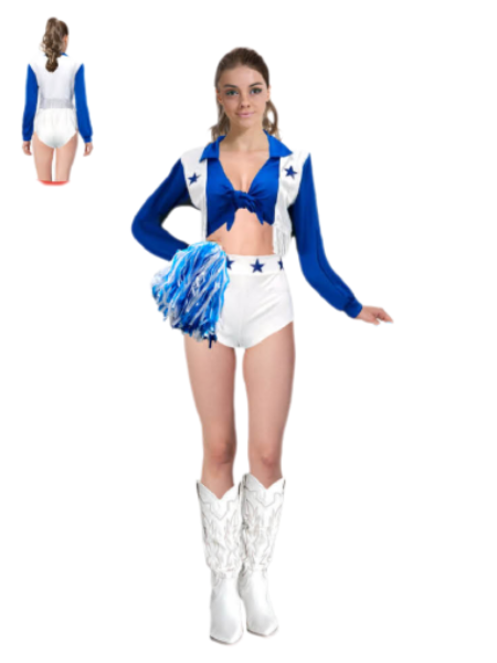 Dallas cowboy cheerleader inspired costume