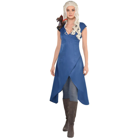 Blue slate dress, dragon queen