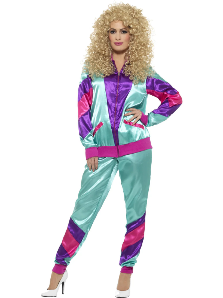 80s Height of Fashion Shell Suit Costume - Adult