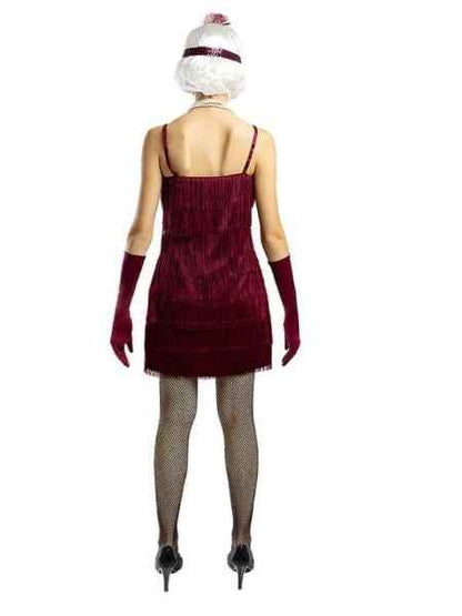 Maroon Charleston Flapper Dress - Adult