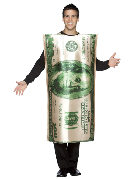 American 100$ bill costume - Adult