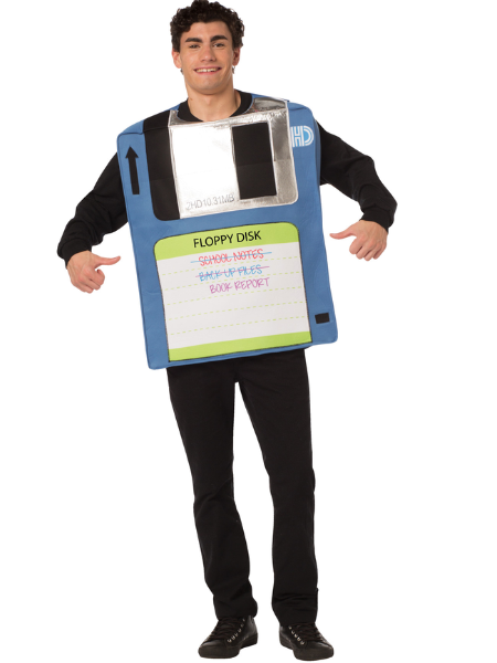 Floppy disk costume - Adult