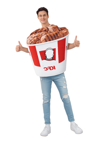 KFC inspired friend chicken costume - Adult