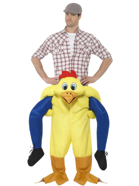 Piggy back chicken costume - Adult