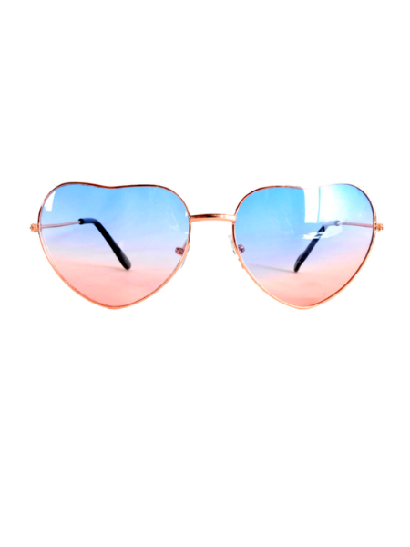 Heart glasses blue pink