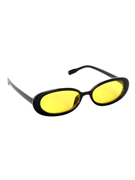 Yellow and black rapper glasses