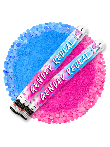 Gender Reveal Powder & Confetti Cannon
