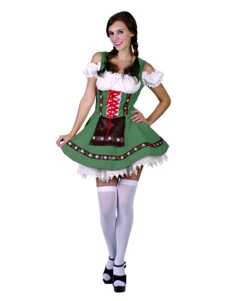 Heidi Oktoberfest dress RED / BLUE/ GREEN