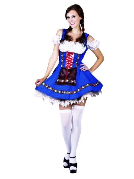 Heidi Oktoberfest dress RED / BLUE/ GREEN