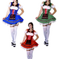 Heidi Oktoberfest dress RED / BLUE/ GREEN