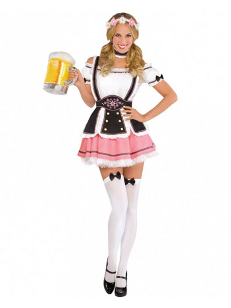 Oktober miss sexy pink Oktoberfest dress costume - Adult *LAST CHANCE*