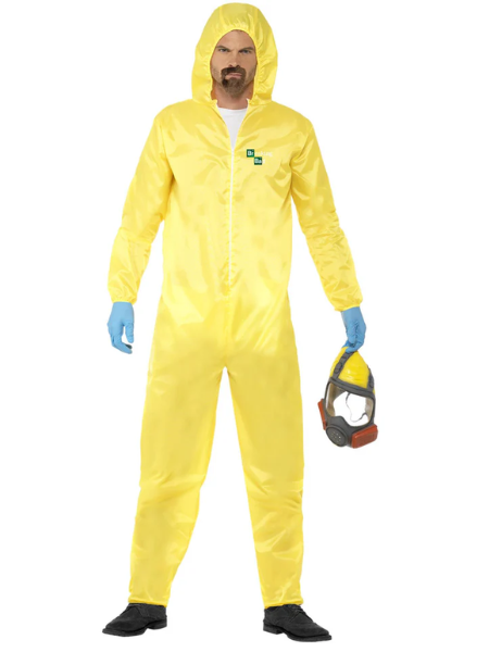 Braking bad yellow hazmat costume adult