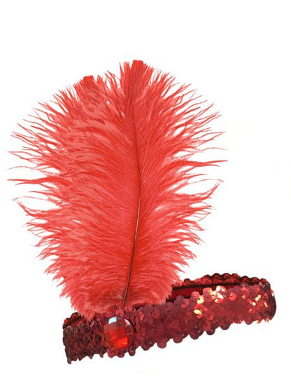 20's Flapper Sequined Headband Various Colours