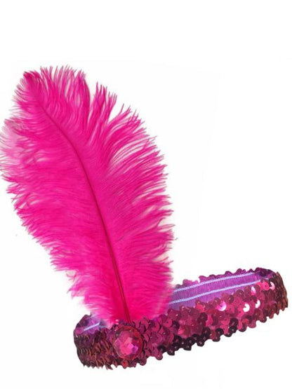 20's Flapper Sequined Headband Various Colours
