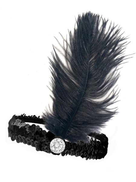 20"s Flapper Sequined Headband Various Colours