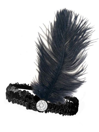 20's Flapper Sequined Headband Various Colours