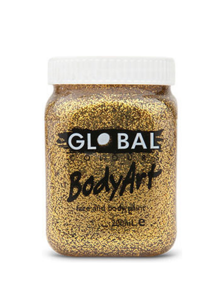 200ml Face & BodyArt Liquid Paint - Gold Glitter