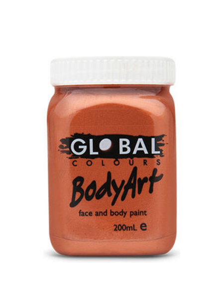 200ml Face & BodyArt Liquid Paint - Metallic Copper