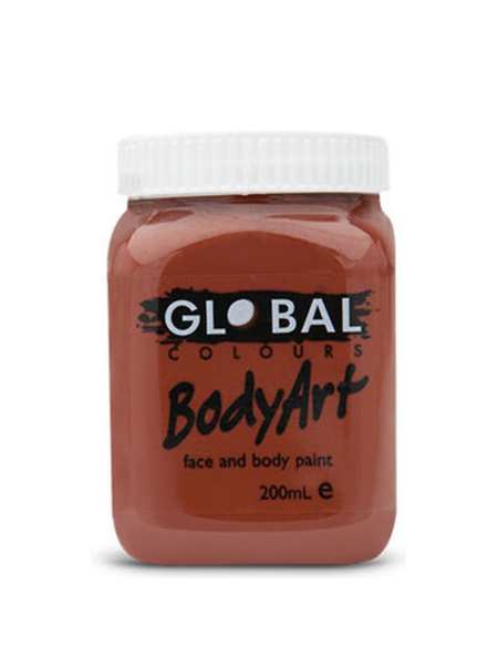 200ml Face & BodyArt Liquid Paint - Brown
