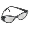 60's Black Polka Dot Party Glasses