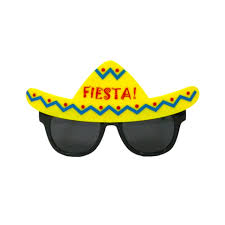 Mexican Fiesta Sombrero Glasses