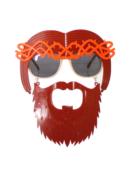 Novelty Jesus glasses wig / beard