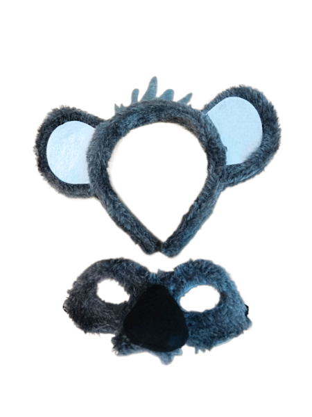 Koala headband and mask set