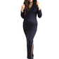 Creepy mistress costume black dress- Adult