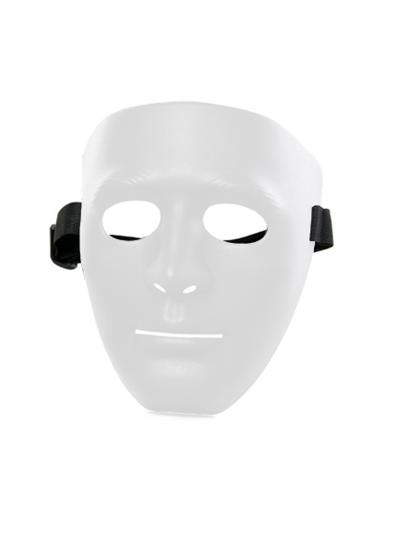 Blank white or Black plastic mask