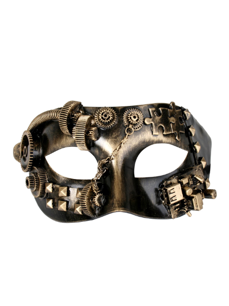 Steampunk gold black masquarade