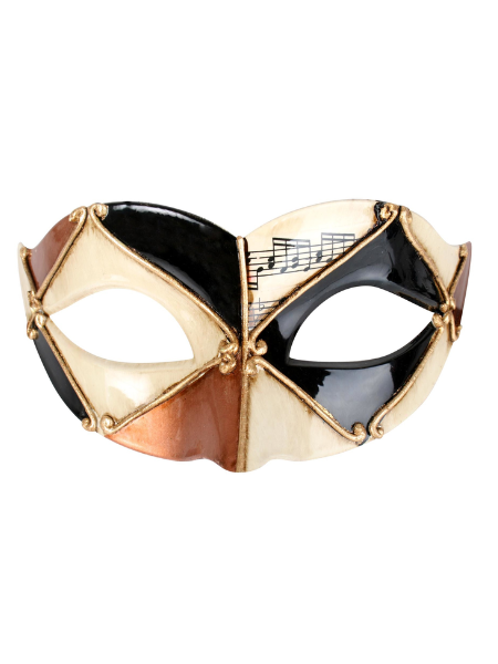 Pietro gold and black masquarade