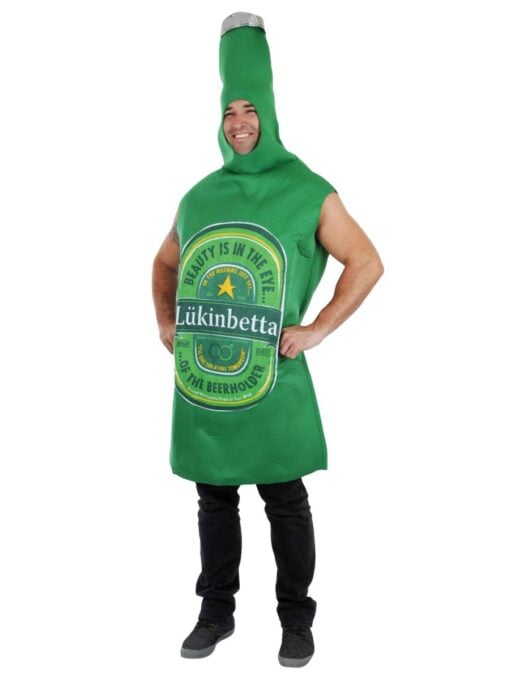 Lukinbetta Beer Bottle Costume - Adult