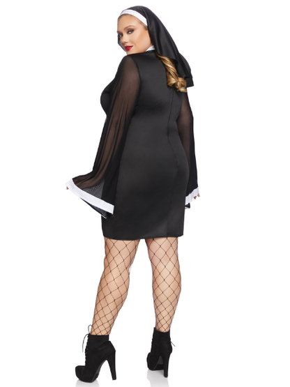 Twisted sister plus sized sexy  Nun costume - Adult
