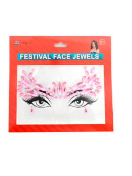 Stick on face jewels
