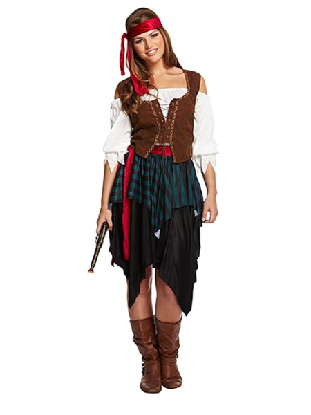 Pirate Caribbean lady costume - Adult