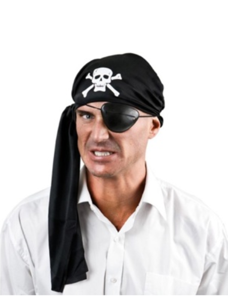 Pirate kit bandana and eye patch