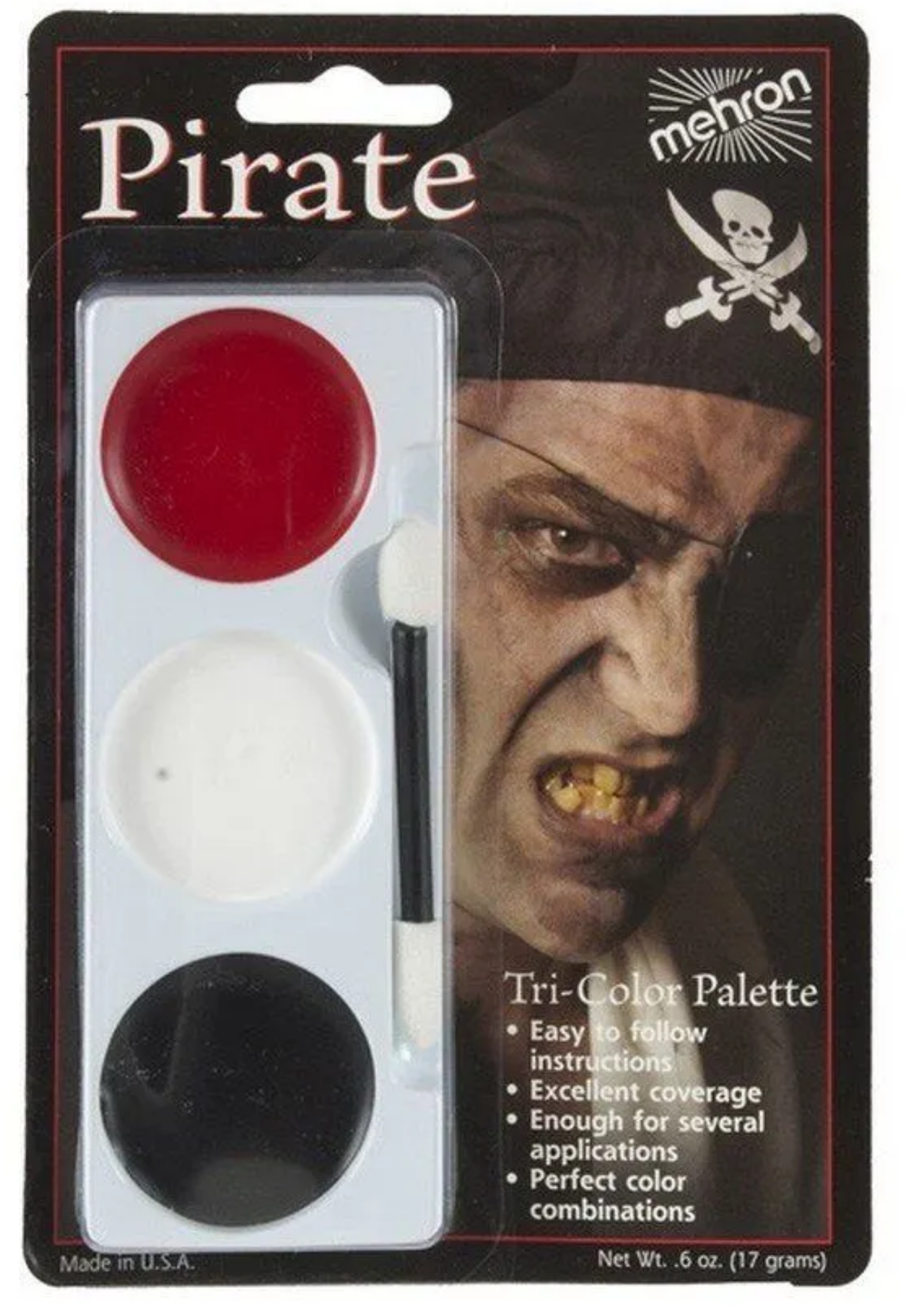 Tri-Colour Make-up Palette - Pirate