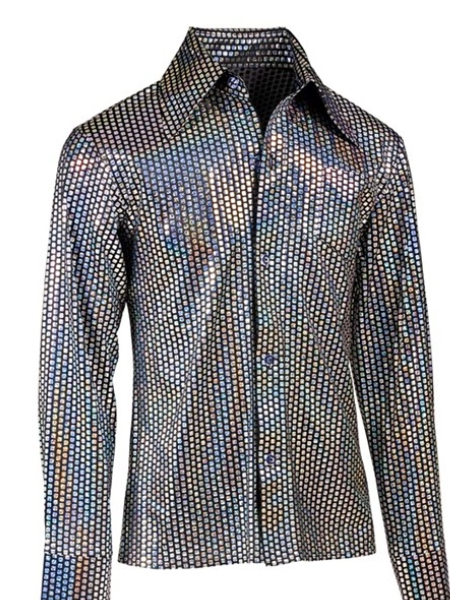 70's Disco Squares Shirt - Adult