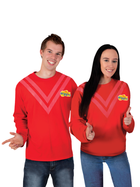 Wiggles T-shirt Red Adult costume
