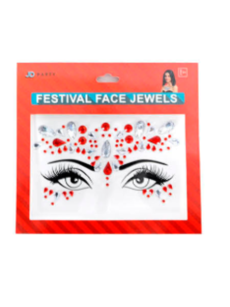 Stick on face jewels