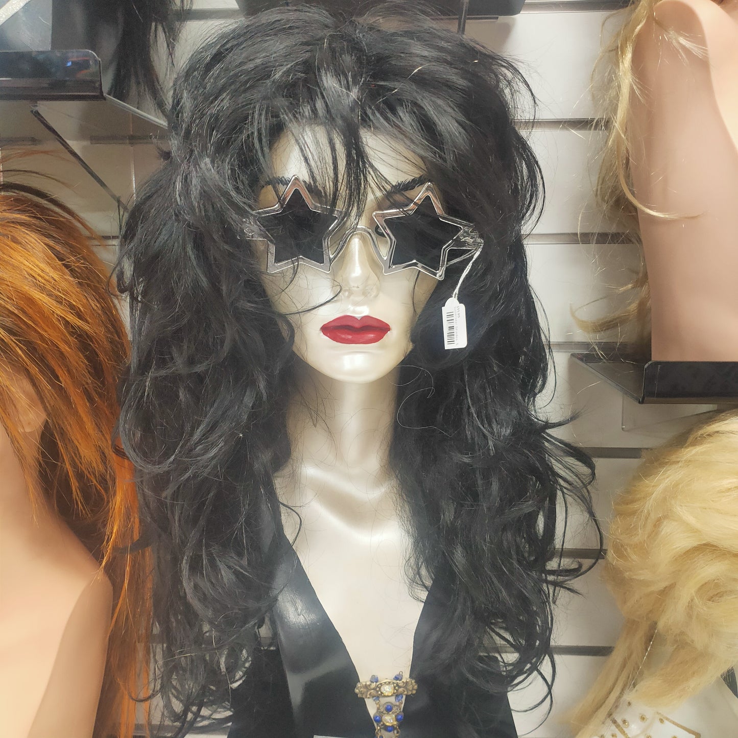 Rockstar black wig