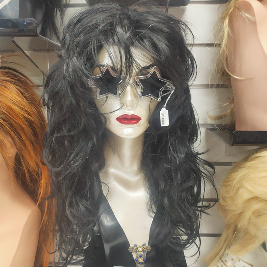 Rockstar black wig