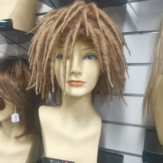 Blonde/brown Short dreads wig