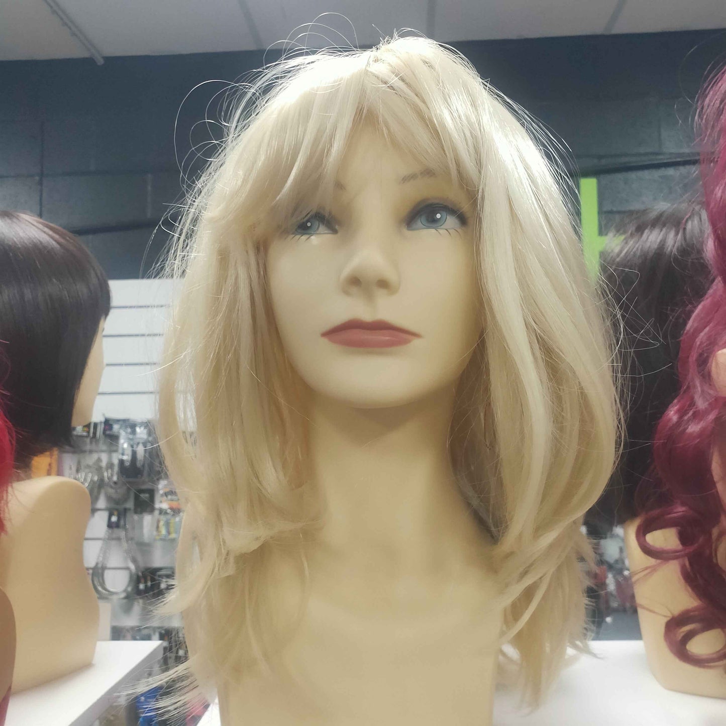 Tanja blonde medium wig stylable fibre