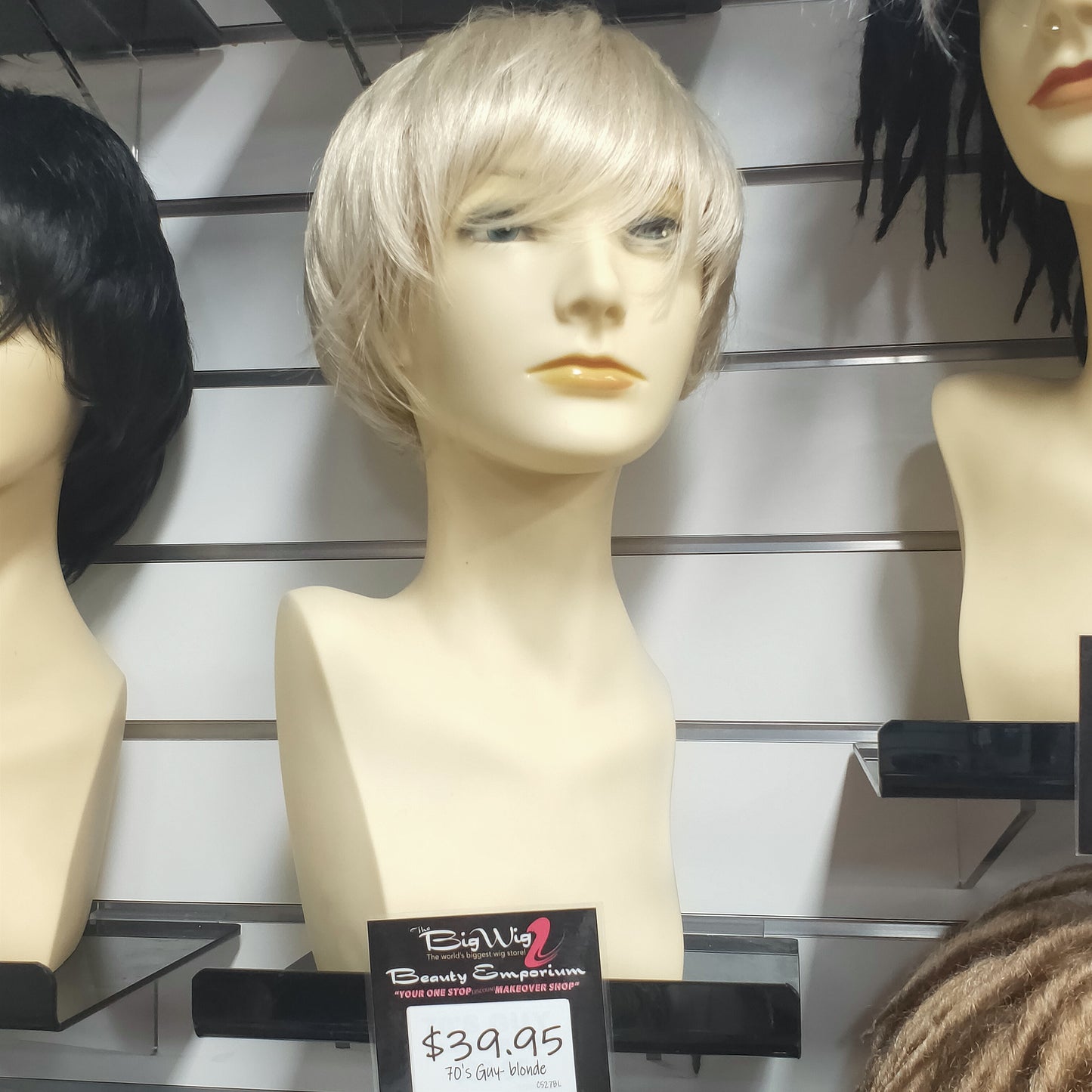 70s guy blonde wig