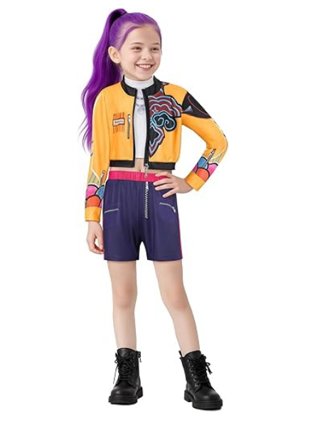 K-Pop Demon Hunter inspired Rumi Costume child