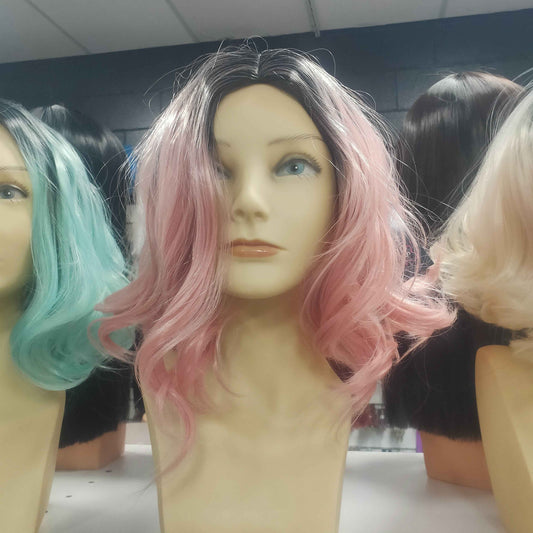 Baby pink Kourtney stylable fibre wig
