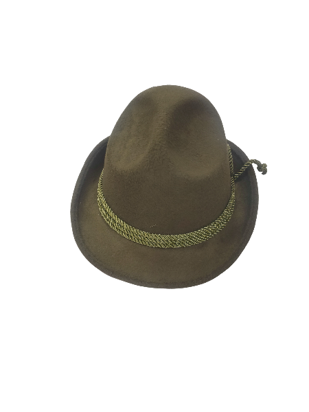 Olive green fedora Oktoberfest