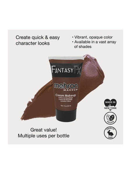 Mehron Fantasy FX Cream Makeup - Werewolf Dark Brown